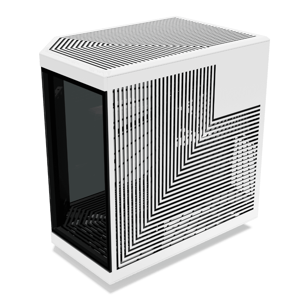 HYTE Y70 Touch - Mid tower - extended ATX - windowed side panel (glass) -  no power supply (ATX) - white - USB/Audio 