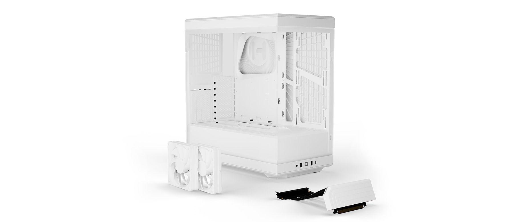 HYTE Y40 S-Tier Aesthetic ATX Case - Snow White