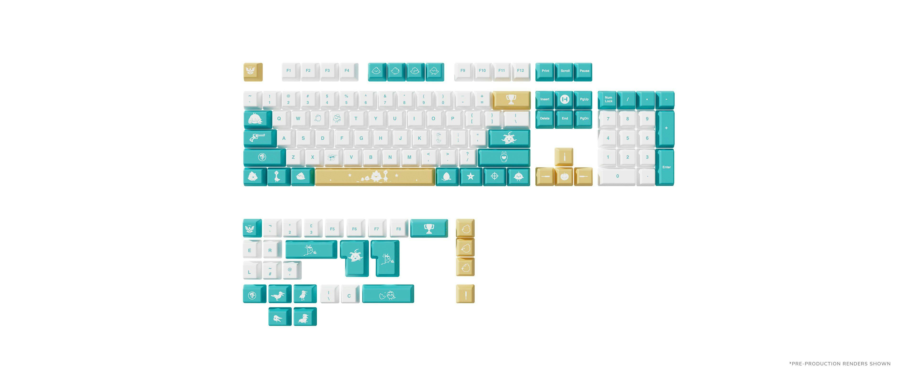 Dokibird Keycap Set