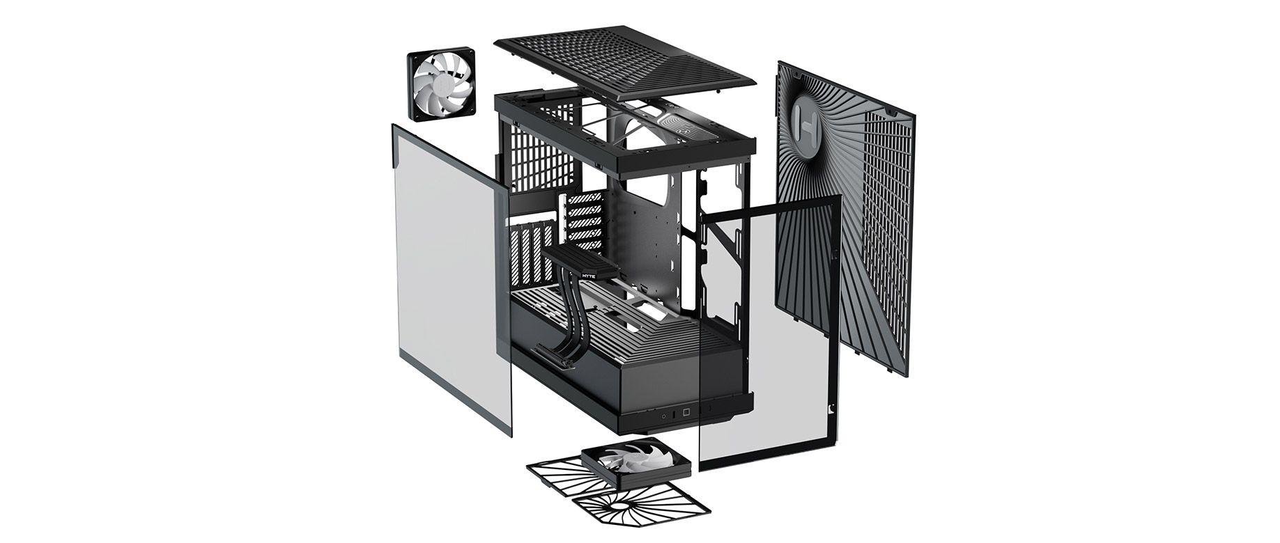 HYTE Y40 S-Tier Aesthetic ATX Case - Black