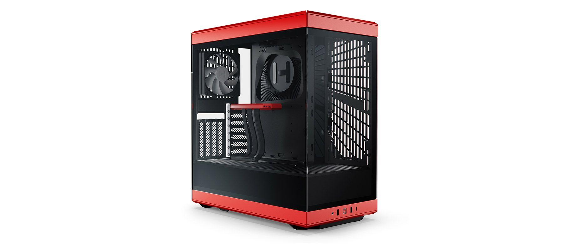 HYTE Y40 S-Tier Aesthetic ATX Case - Red