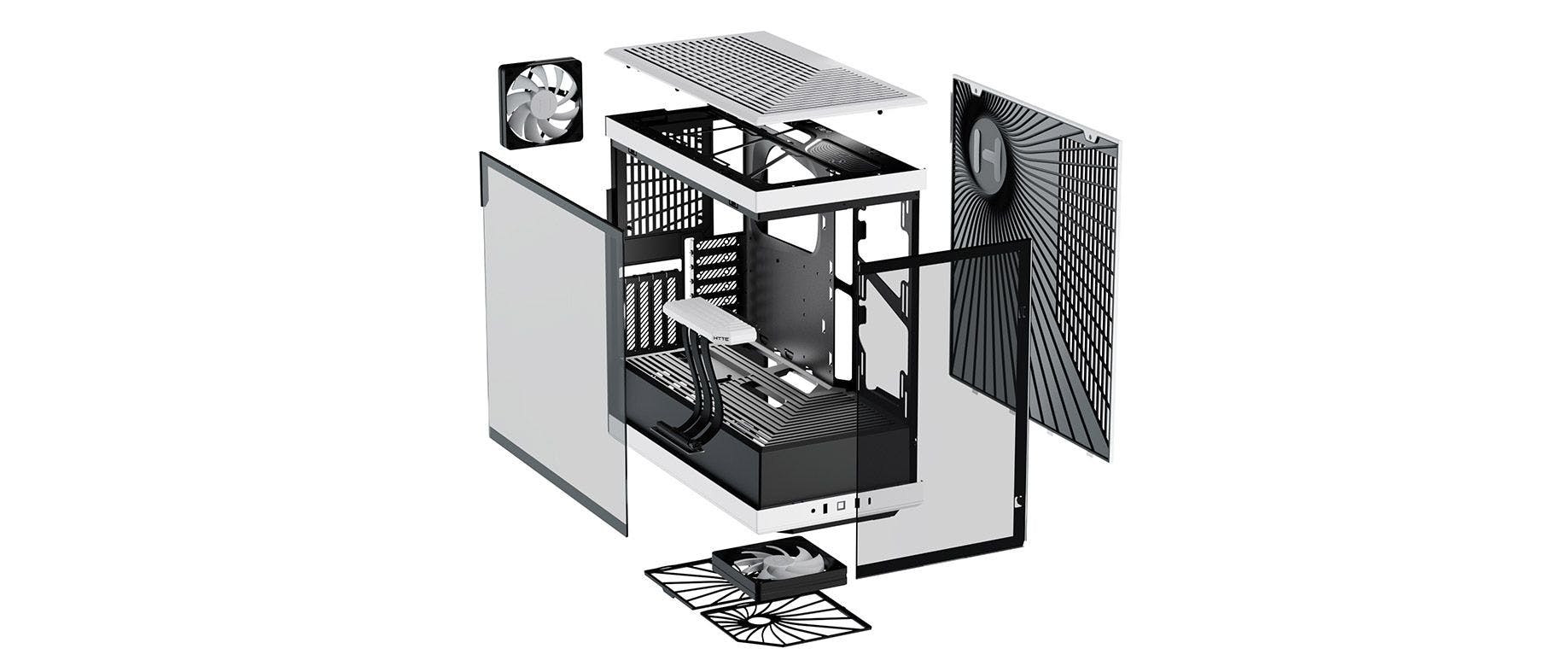 HYTE Y40 S-Tier Aesthetic ATX Case - White