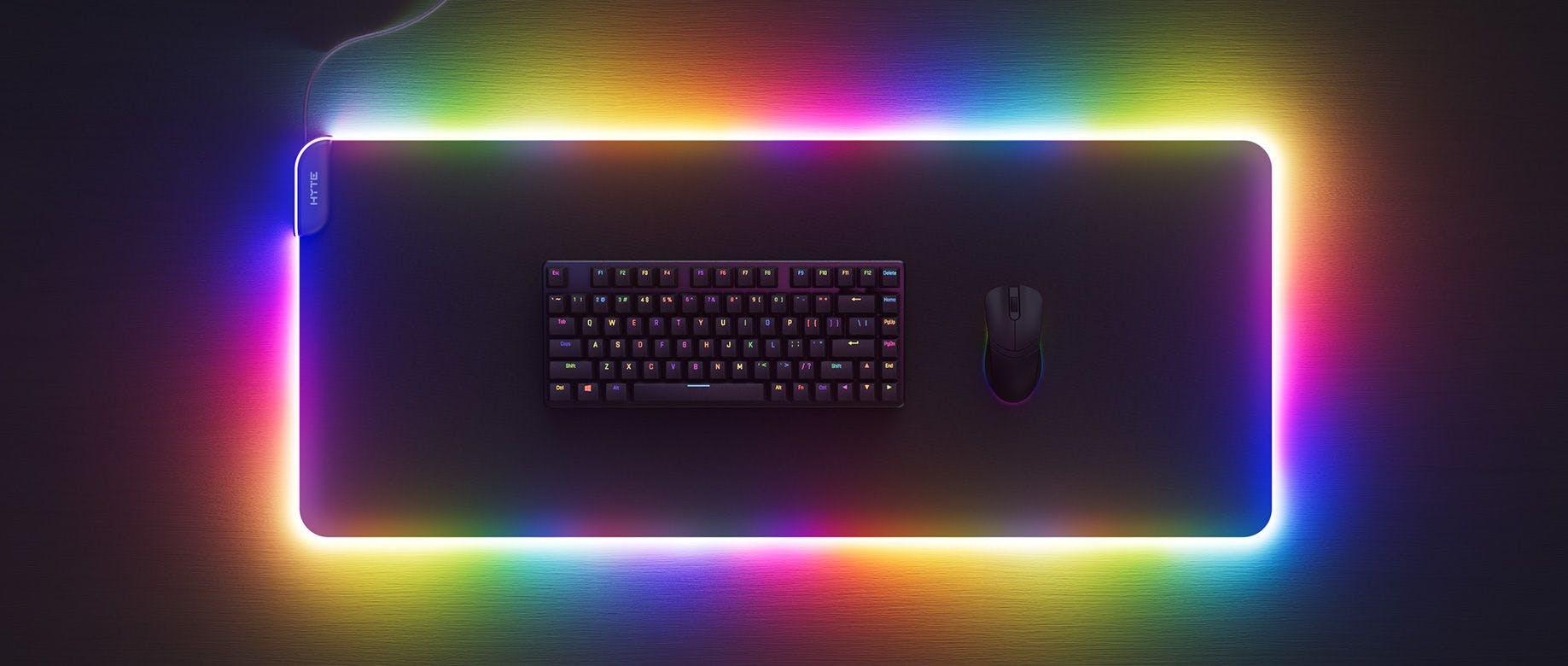 HYTE CNVS - RGB Gaming Mouse Pad