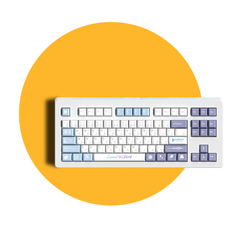 hololive English - Connect the World - Keycap Set and Desk Pad bundle
