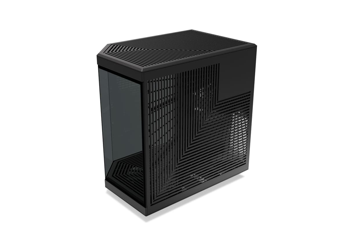 Y70 - Our New PC Case with LCD Screen - Pitch Black | HYTE